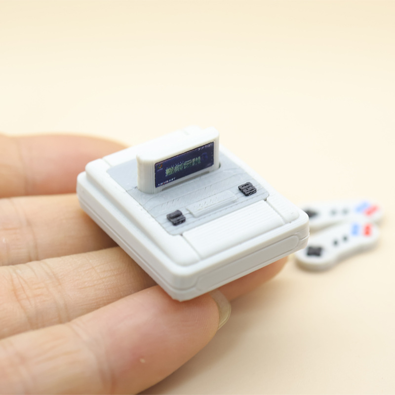 Retro Gaming Decor - 1set Dollhouse Mini Retro Game Console