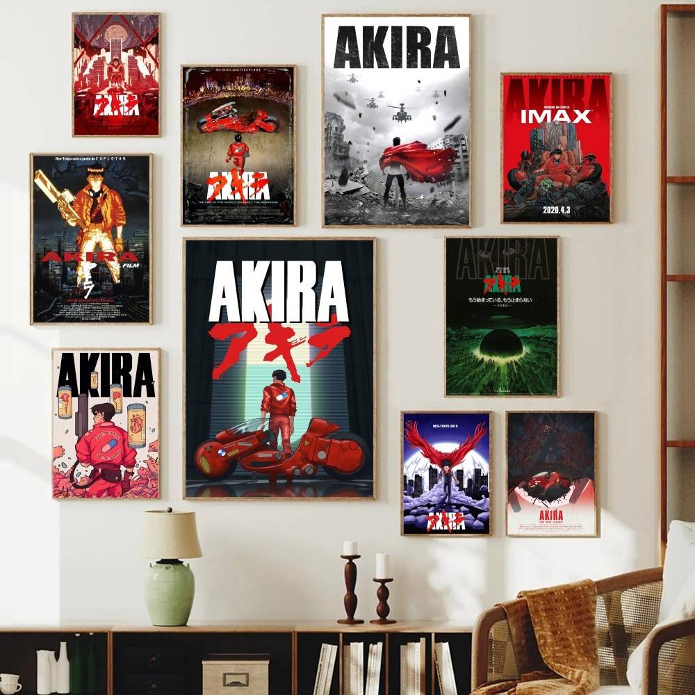 Retro Gaming Wallpaper - Akira Anime Paper Poster Retro Cyberpunk