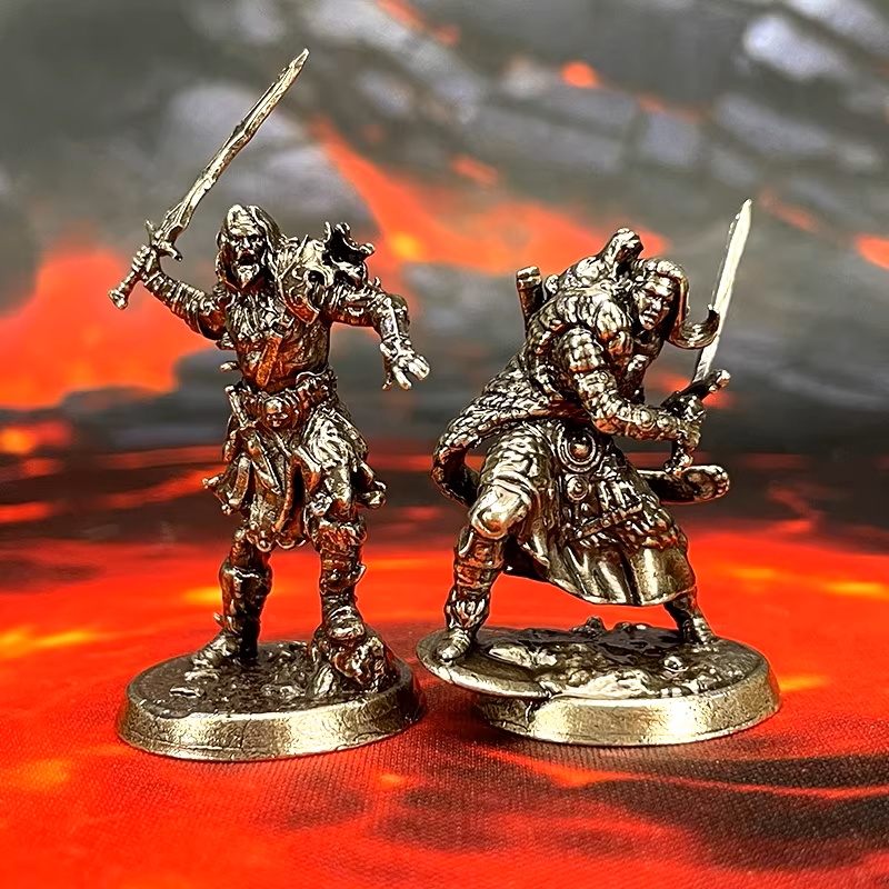 Retro Gaming Decor - New Fantasy Metal Miniature Demon Warrior