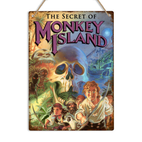 Retro Gaming Decor - MONKEY ISLAND Amiga Vintage Retro Gaming