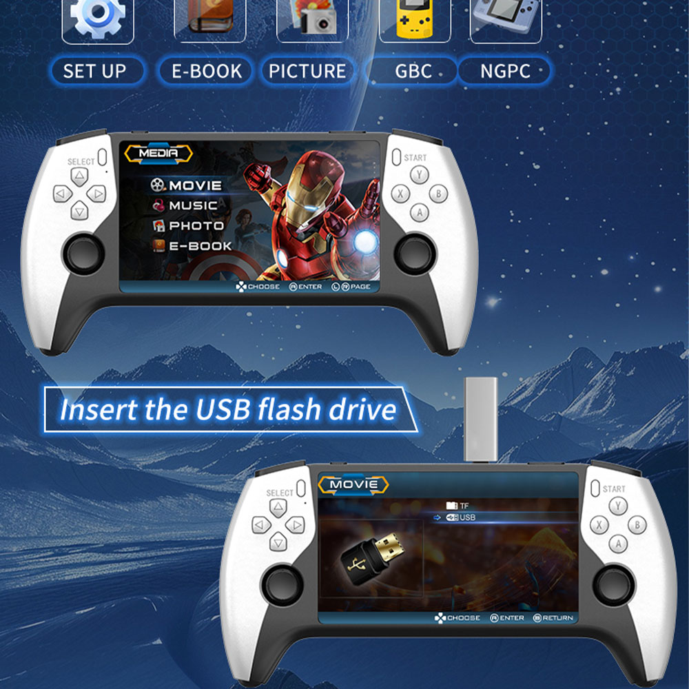 2026 New SF3500 5 Inch Handhel - Retro Gaming Devices review and price