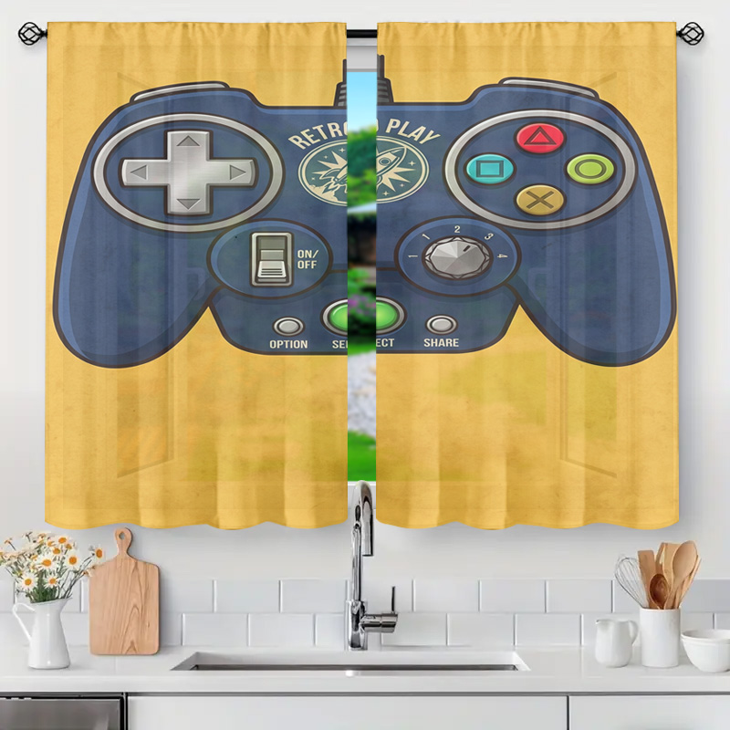 Gaming Controller Curtain Pane - Retro Gaming Youtube review and price