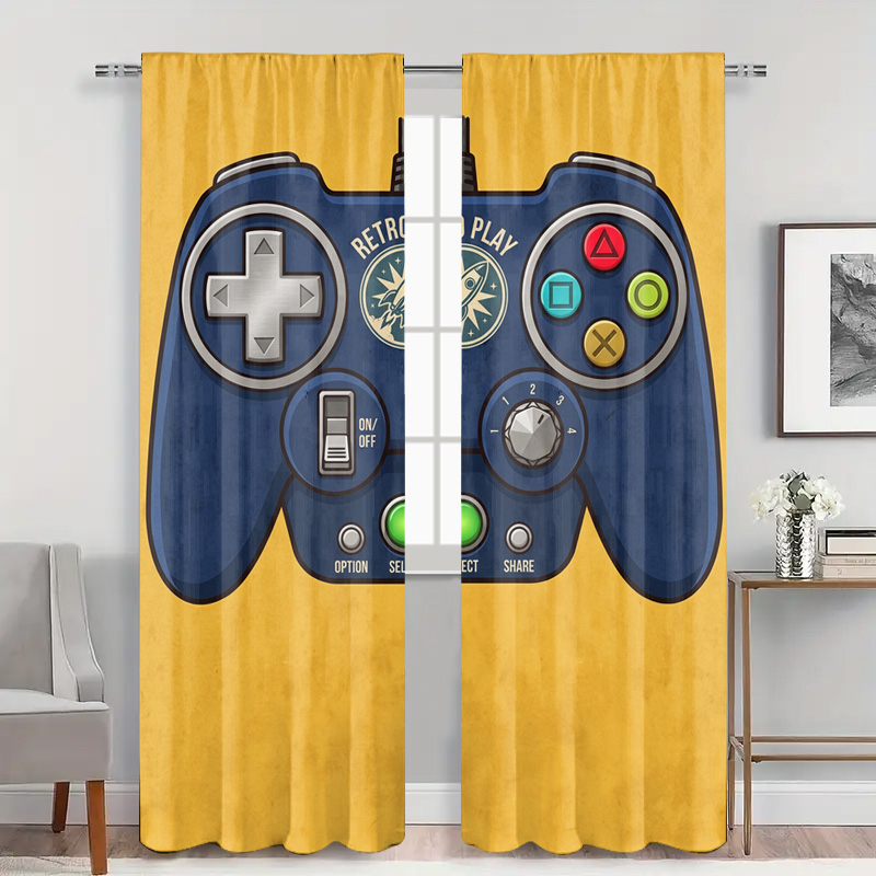 Gaming Controller Curtain Pane - Retro Gaming Youtube review and price