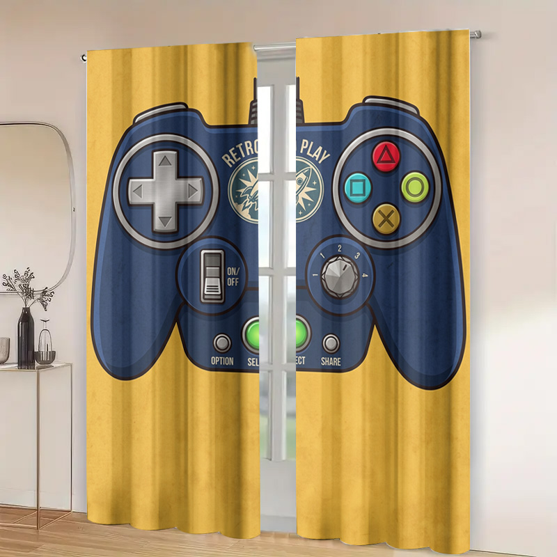 Gaming Controller Curtain Pane - Retro Gaming Youtube review and price