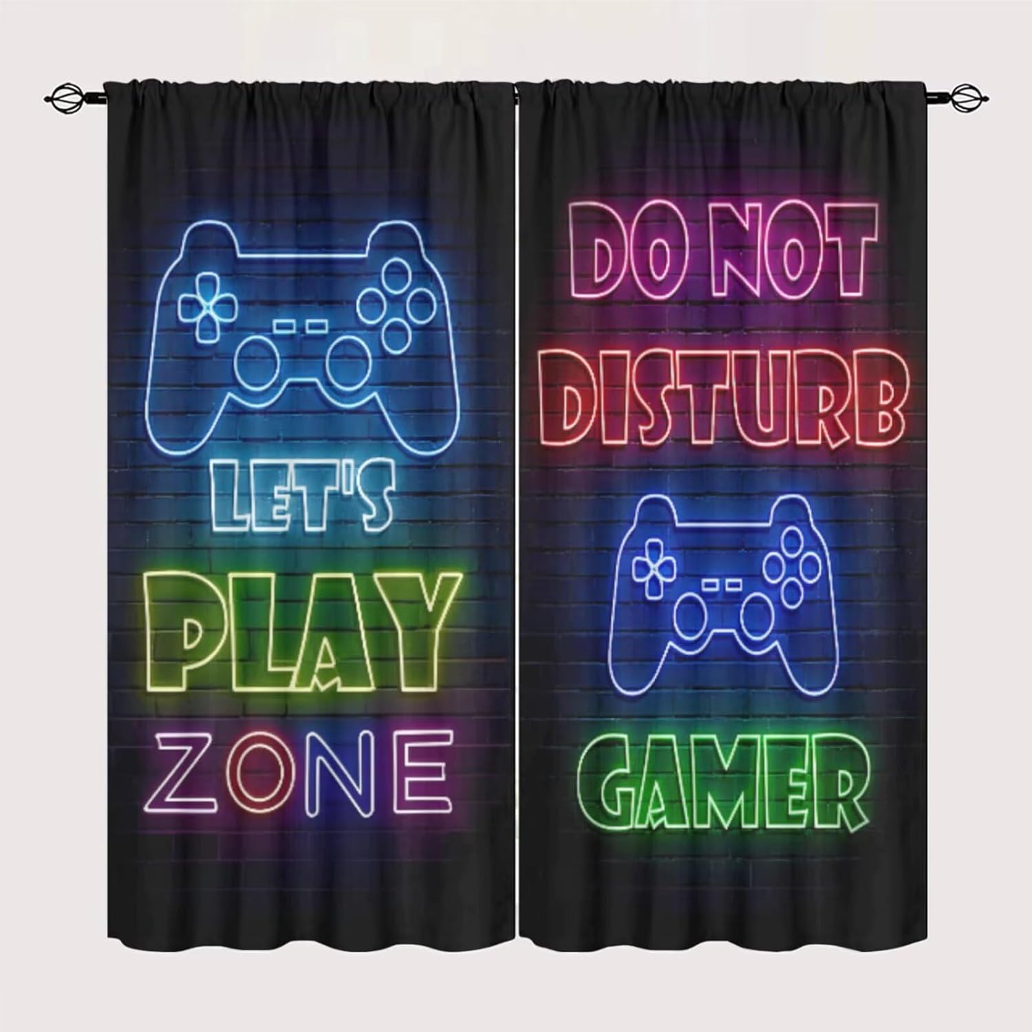 Gaming Gamer Curtain Curtains  - Retro Gaming Youtube review and price