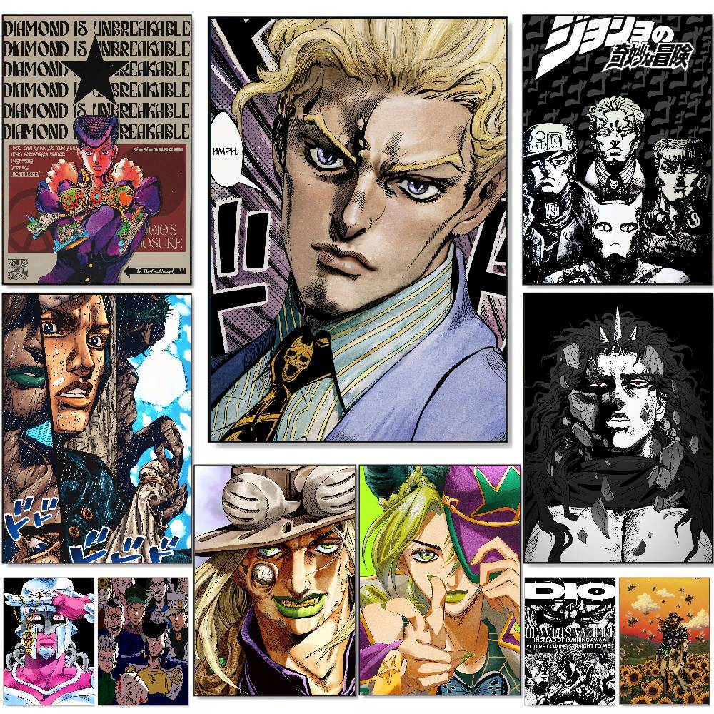 Popular Manga JoJo B-BizarreS  - Retro Gaming Wallpaper review and price