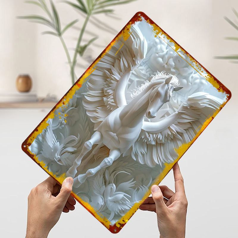 Paper Pegasus White Horse Wing - Retro Gaming Wallpaper review and price
