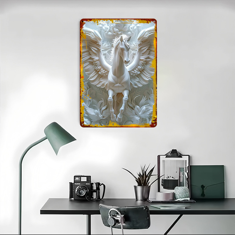 Paper Pegasus White Horse Wing - Retro Gaming Wallpaper review and price