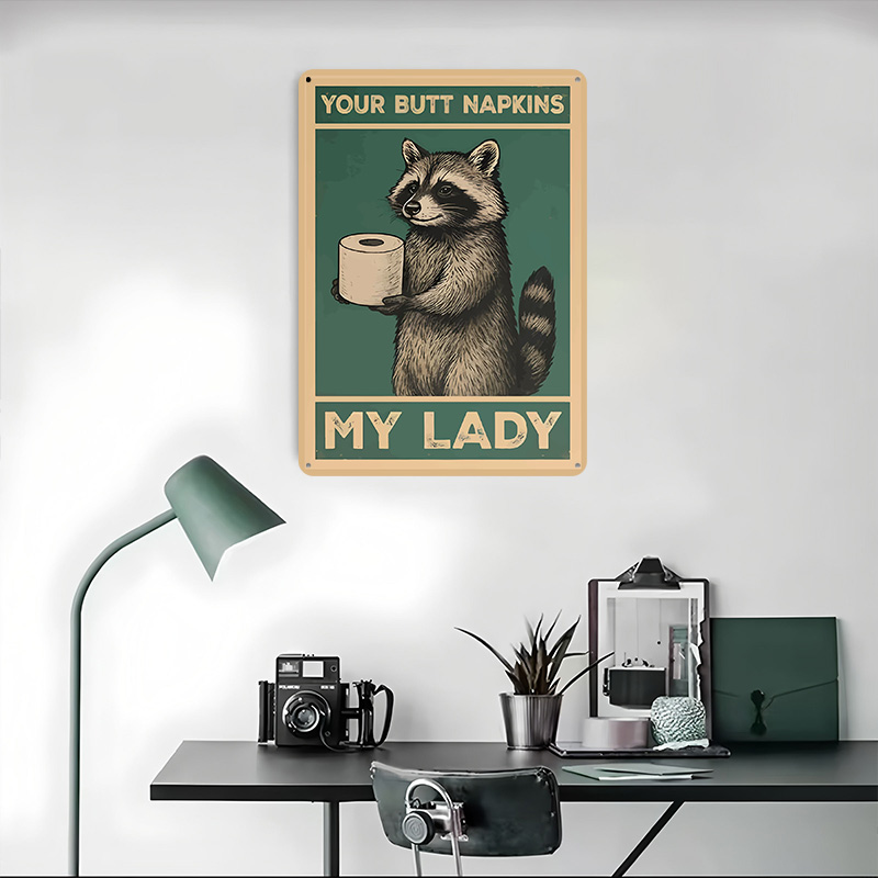 Raccoon With Toilet Paper Funn - Retro Gaming Wallpaper review and price