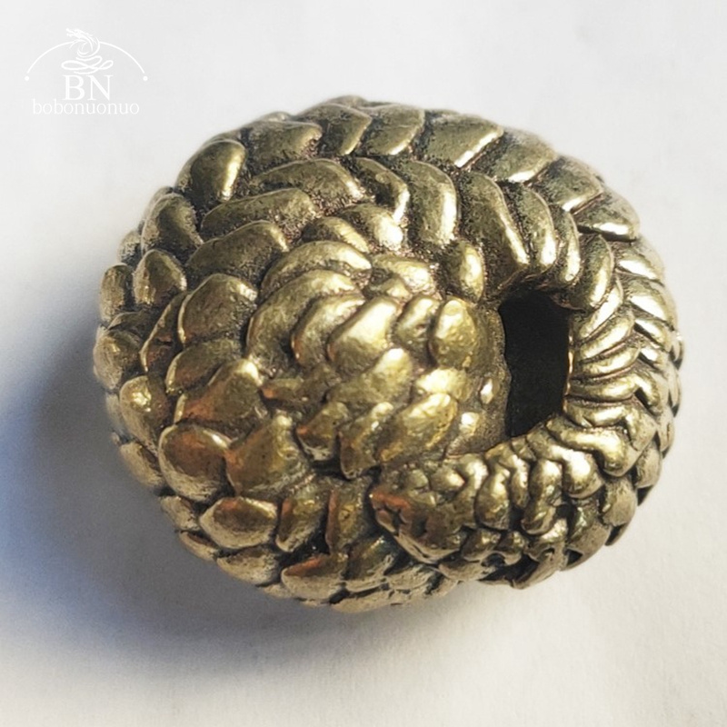 Solid Brass Spherical Pangolin - Retro Gaming Decor review and price