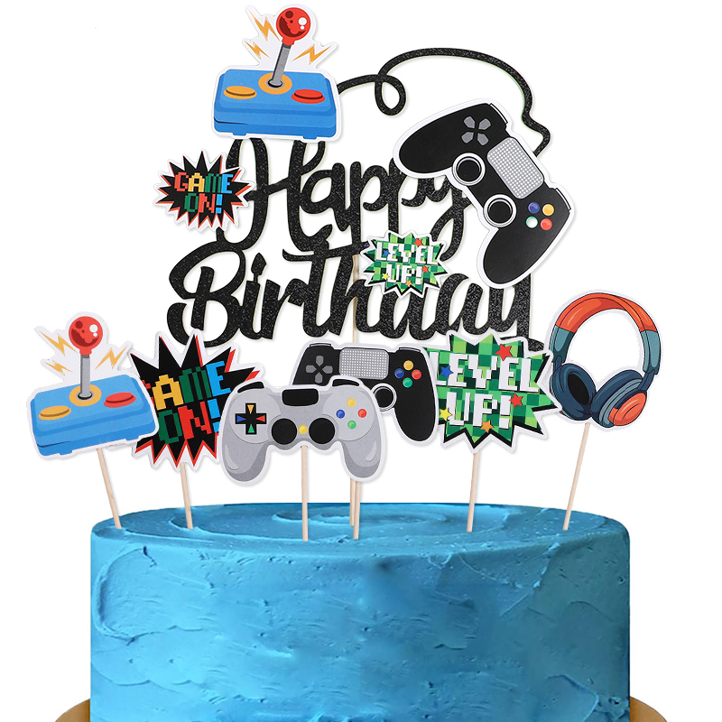 13Pcs Video Retro Game Cake To - Retro Gaming Decor review and price