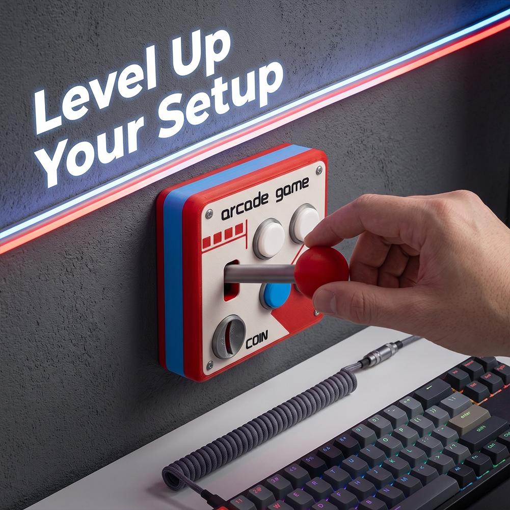 3D Printed Retro Arcade Switch - Retro Gaming Decor review and price
