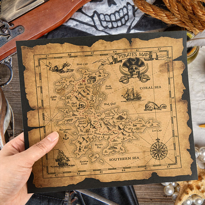 Pirate Adventure Treasure Hunt - Retro Gaming Decor review and price