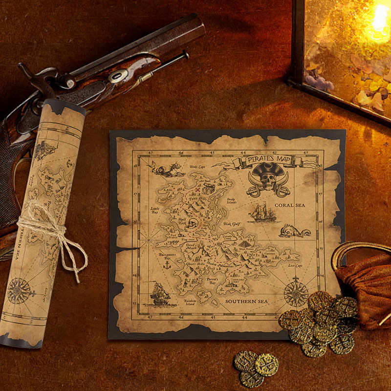 Pirate Adventure Treasure Hunt - Retro Gaming Decor review and price
