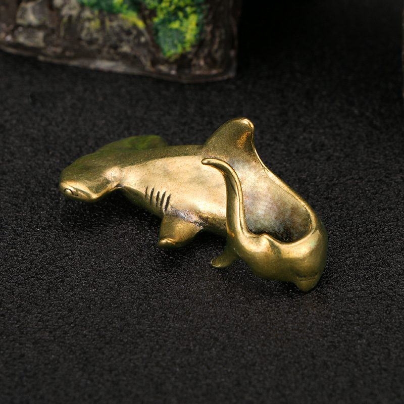 Hammerhead Shark Brass Desk De - Retro Gaming Decor review and price