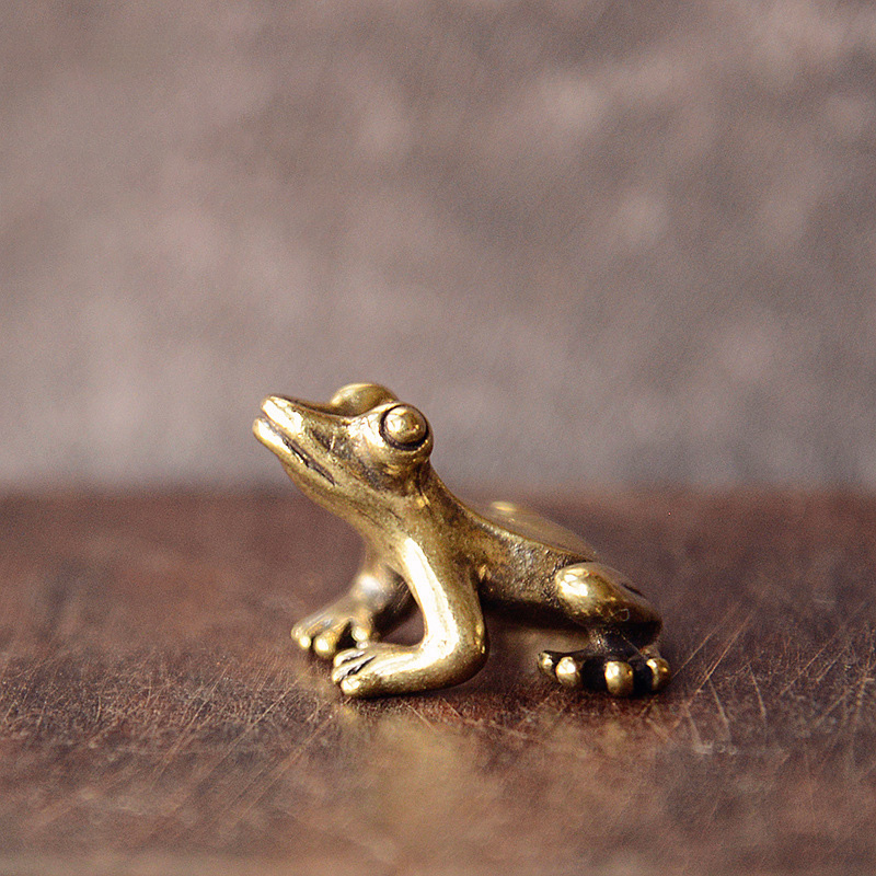 Retro Copper Small Cute Frog F - Retro Gaming Decor review and price