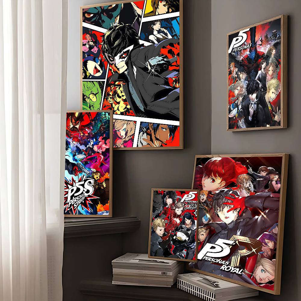 Hot Video Game P-Persona 5 Gam - Retro Gaming Wallpaper review and price