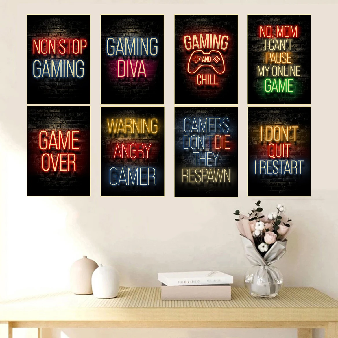 Gaming Posters Game Retro Kraf - Retro Gaming Wallpaper review and price